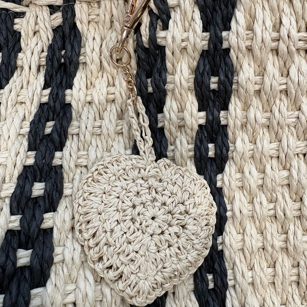 NWOT Haute Hippie Straw Beach Tote - Picture 2 of 6